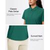 imageMAGCOMSEN Womens Polo Shirts Short Sleeve UPF 50 Golf Collared Shirt for Work Quick Dry Tennis Top Moisture WickEmerald Green