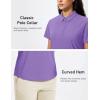 imageMAGCOMSEN Womens Polo Shirts Short Sleeve UPF 50 Golf Collared Shirt for Work Quick Dry Tennis Top Moisture WickLight Purple