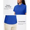 imageMAGCOMSEN Womens Polo Shirts Short Sleeve UPF 50 Golf Collared Shirt for Work Quick Dry Tennis Top Moisture WickRoyal Blue
