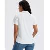 imageMAGCOMSEN Womens Polo Shirts Short Sleeve UPF 50 Golf Collared Shirt for Work Quick Dry Tennis Top Moisture WickWhite