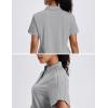 imageMAGCOMSEN Womens Polo Shirts Short Sleeve UPF 50 Sun Protection Golf Shirt V Neck Collared Tops Dry FitLight Grey