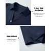imageMAGCOMSEN Womens Polo Shirts Short Sleeve UPF 50 Sun Protection Golf Shirt V Neck Collared Tops Dry FitNavy
