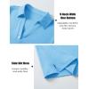 imageMAGCOMSEN Womens Polo Shirts Short Sleeve UPF 50 Sun Protection Golf Shirt V Neck Collared Tops Dry FitSky Blue