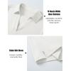 imageMAGCOMSEN Womens Polo Shirts Short Sleeve UPF 50 Sun Protection Golf Shirt V Neck Collared Tops Dry FitWhite