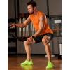 imageMAGCOMSEN 2 Pack Mens UPF 80 Tank Tops Quick Dry Workout Gym Sleeveless Muscle Shirts Cooling Summer Beach Swim ShirtNavyOrange