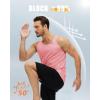 imageMAGCOMSEN 3 Pack Mens UPF 50 Tank Top Quick Dry Summer Workout Muscle Sleeveless Shirts for Swim Beach BodybuildingBlackWhitePink