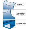 imageMAGCOMSEN Mens Muscle Tank Tops UPF80 Workout Tank Sleeveless Quick Dry Bodybuilding ShirtsWhite Blue
