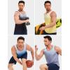 imageMAGCOMSEN Mens Muscle Tank Tops UPF80 Workout Tank Sleeveless Quick Dry Bodybuilding ShirtsYellow White