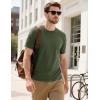 imageMAGCOMSEN Mens TShirts Short Sleeve Cotton Crew Neck Soft Breathable T Shirts Casual Plain Classic Summer TeesArmy Green
