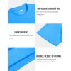 imageMAGCOMSEN Mens TShirts Short Sleeve Cotton Crew Neck Soft Breathable T Shirts Casual Plain Classic Summer TeesAzure
