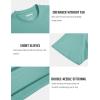 imageMAGCOMSEN Mens TShirts Short Sleeve Cotton Crew Neck Soft Breathable T Shirts Casual Plain Classic Summer TeesGrey Green