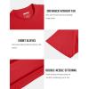 imageMAGCOMSEN Mens TShirts Short Sleeve Cotton Crew Neck Soft Breathable T Shirts Casual Plain Classic Summer TeesTomato Red