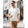 imageMAGCOMSEN Mens TShirts Short Sleeve Cotton Crew Neck Soft Breathable T Shirts Casual Plain Classic Summer TeesWhite