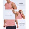 imageMAGCOMSEN Mens Tank Top Sleeveless Muscle Shirts Quick Dry Workout Gym Cut Off Shirt Lightweight Summer Bodybuilding TeePink