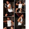 imageMAGCOMSEN Mens Tank Top Sleeveless Muscle Shirts Quick Dry Workout Gym Cut Off Shirt Lightweight Summer Bodybuilding TeeWhite