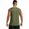 imageMAGCOMSEN Mens Tank Tops Moisture Wicking Workout Quick Dry Athletic Gym Muscle Running Sleeveless ShirtsArmy Green