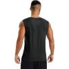 imageMAGCOMSEN Mens Tank Tops Moisture Wicking Workout Quick Dry Athletic Gym Muscle Running Sleeveless ShirtsBlack