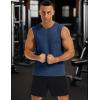 imageMAGCOMSEN Mens Tank Tops Moisture Wicking Workout Quick Dry Athletic Gym Muscle Running Sleeveless ShirtsDark Blue