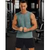 imageMAGCOMSEN Mens Tank Tops Moisture Wicking Workout Quick Dry Athletic Gym Muscle Running Sleeveless ShirtsDark Green