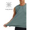 imageMAGCOMSEN Mens Tank Tops Moisture Wicking Workout Quick Dry Athletic Gym Muscle Running Sleeveless ShirtsDark Green