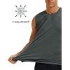 imageMAGCOMSEN Mens Tank Tops Moisture Wicking Workout Quick Dry Athletic Gym Muscle Running Sleeveless ShirtsDark Grey