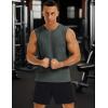 imageMAGCOMSEN Mens Tank Tops Moisture Wicking Workout Quick Dry Athletic Gym Muscle Running Sleeveless ShirtsDark Grey