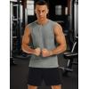 imageMAGCOMSEN Mens Tank Tops Moisture Wicking Workout Quick Dry Athletic Gym Muscle Running Sleeveless ShirtsGrey