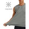 imageMAGCOMSEN Mens Tank Tops Moisture Wicking Workout Quick Dry Athletic Gym Muscle Running Sleeveless ShirtsGrey