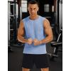 imageMAGCOMSEN Mens Tank Tops Moisture Wicking Workout Quick Dry Athletic Gym Muscle Running Sleeveless ShirtsIndigo