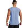 imageMAGCOMSEN Mens Tank Tops Moisture Wicking Workout Quick Dry Athletic Gym Muscle Running Sleeveless ShirtsIndigo