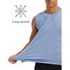 imageMAGCOMSEN Mens Tank Tops Moisture Wicking Workout Quick Dry Athletic Gym Muscle Running Sleeveless ShirtsIndigo