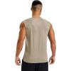 imageMAGCOMSEN Mens Tank Tops Moisture Wicking Workout Quick Dry Athletic Gym Muscle Running Sleeveless ShirtsKhaki