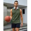 imageMAGCOMSEN Mens Tank Tops Workout Gym Sleeveless Shirts Moisture Wicking Breathable Muscle Shirt Casual Summer TanksArmy Green