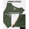 imageMAGCOMSEN Mens Tank Tops Workout Gym Sleeveless Shirts Moisture Wicking Breathable Muscle Shirt Casual Summer TanksArmy Green