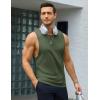 imageMAGCOMSEN Mens Tank Tops Workout Gym Sleeveless Shirts Moisture Wicking Breathable Muscle Shirt Casual Summer TanksArmy Green