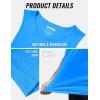 imageMAGCOMSEN Mens Tank Tops Workout Gym Sleeveless Shirts Moisture Wicking Breathable Muscle Shirt Casual Summer TanksAzure Blue