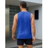 imageMAGCOMSEN Mens Tank Tops Workout Gym Sleeveless Shirts Moisture Wicking Breathable Muscle Shirt Casual Summer TanksBright Blue
