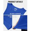 imageMAGCOMSEN Mens Tank Tops Workout Gym Sleeveless Shirts Moisture Wicking Breathable Muscle Shirt Casual Summer TanksBright Blue