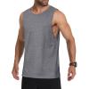 imageMAGCOMSEN Mens Tank Tops Workout Gym Sleeveless Shirts Moisture Wicking Breathable Muscle Shirt Casual Summer TanksDark Heather