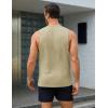 imageMAGCOMSEN Mens Tank Tops Workout Gym Sleeveless Shirts Moisture Wicking Breathable Muscle Shirt Casual Summer TanksKhaki