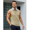 imageMAGCOMSEN Mens Tank Tops Workout Gym Sleeveless Shirts Moisture Wicking Breathable Muscle Shirt Casual Summer TanksKhaki
