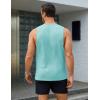 imageMAGCOMSEN Mens Tank Tops Workout Gym Sleeveless Shirts Moisture Wicking Breathable Muscle Shirt Casual Summer TanksLake Blue