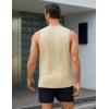 imageMAGCOMSEN Mens Tank Tops Workout Gym Sleeveless Shirts Moisture Wicking Breathable Muscle Shirt Casual Summer TanksLight Apricot