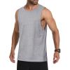 imageMAGCOMSEN Mens Tank Tops Workout Gym Sleeveless Shirts Moisture Wicking Breathable Muscle Shirt Casual Summer TanksLight Heather