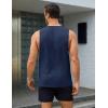 imageMAGCOMSEN Mens Tank Tops Workout Gym Sleeveless Shirts Moisture Wicking Breathable Muscle Shirt Casual Summer TanksNavy Blue
