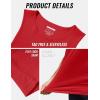 imageMAGCOMSEN Mens Tank Tops Workout Gym Sleeveless Shirts Moisture Wicking Breathable Muscle Shirt Casual Summer TanksTomato Red