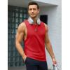 imageMAGCOMSEN Mens Tank Tops Workout Gym Sleeveless Shirts Moisture Wicking Breathable Muscle Shirt Casual Summer TanksTomato Red