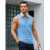 imageMAGCOMSEN Mens Tank Tops Workout Gym Sleeveless Shirts Moisture Wicking Breathable Muscle Shirt Casual Summer TanksWater Blue
