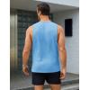 imageMAGCOMSEN Mens Tank Tops Workout Gym Sleeveless Shirts Moisture Wicking Breathable Muscle Shirt Casual Summer TanksWater Blue
