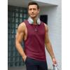 imageMAGCOMSEN Mens Tank Tops Workout Gym Sleeveless Shirts Moisture Wicking Breathable Muscle Shirt Casual Summer TanksWine Red